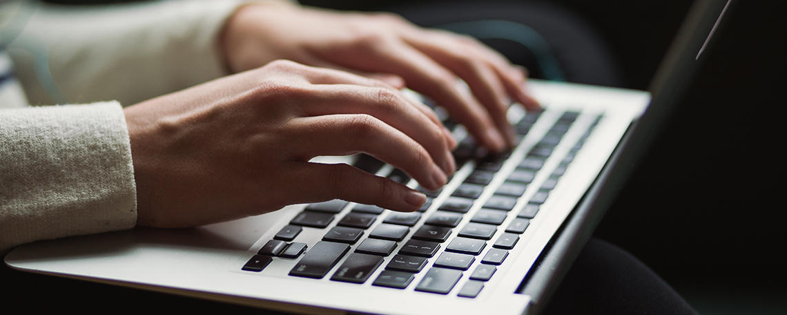 Person working on computer