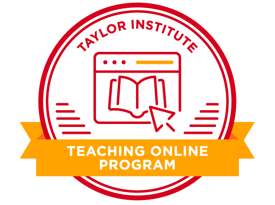 Teaching Online Program Badge