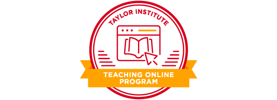 Teaching Online Program Badge