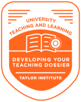 Developing Your Teaching Dossier​ Badge